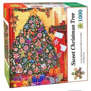 Puzzle EZ Sweet Christmas Tree by Tracy Hall 1000 pc Jigsaw Puzzle
